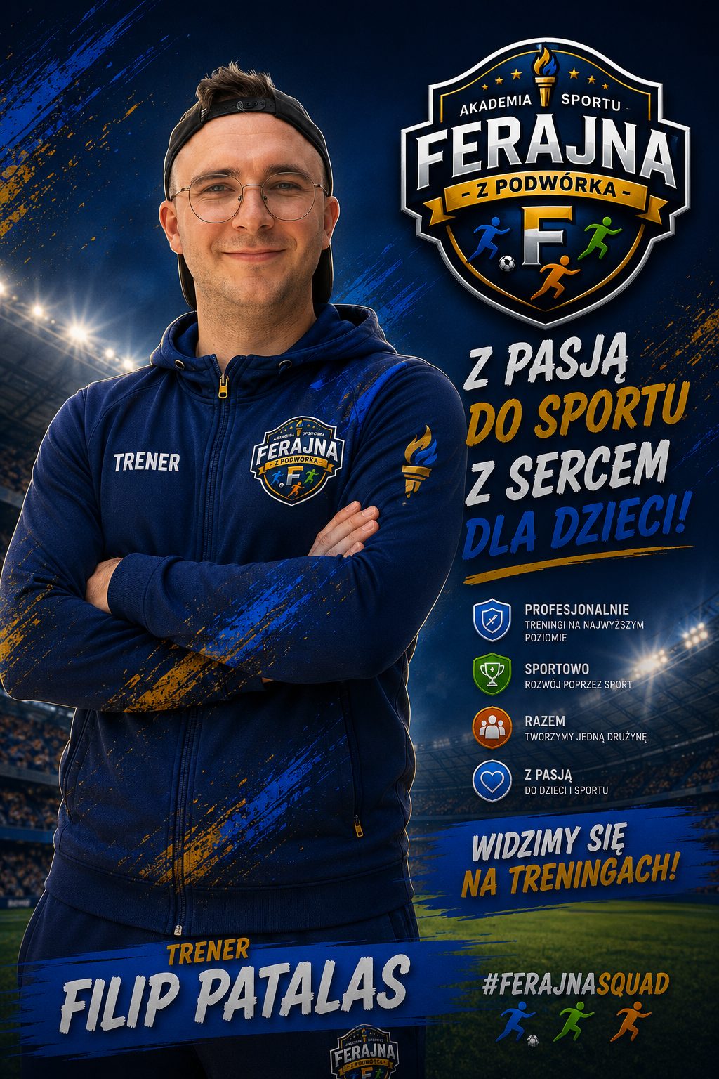Filip Patalas — trener Akademii Sportu Ferajna z Podwórka